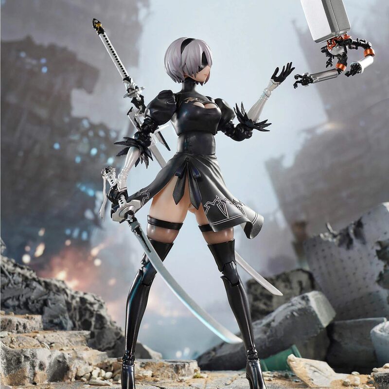 In Stock: Da Man Jiang Core Gold Rebuild Nier: Automata 2B Yorha 1/9 Movable Action Figure