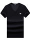 Plus Size Mesh Short-Sleeved T-Shirt V-Neck Men's Real Ice Silk Plus-Size Extra-Large Fat Men's Slippery Material Breathable Top Clothes Summer