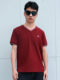Pure cotton short-sleeved T-shirt men's V-neck 2025 new fat man half-sleeve trendy loose fat man large size thin T-shirt