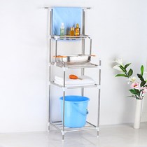 Fashionable multi-layer basin shelf washbasin shelf kitchen toilet rack household stainless steel washbasin