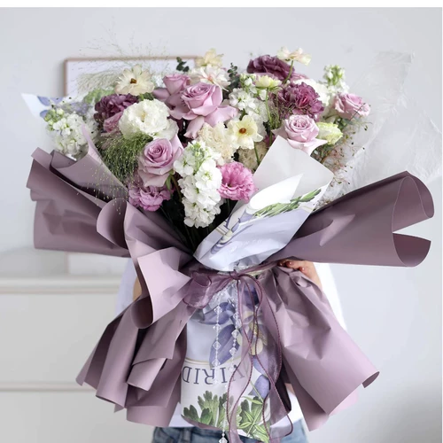 Классическая свежая упаковка, цветочный магазин, букет