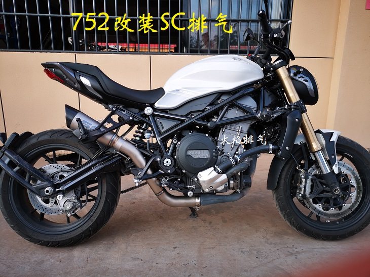 Suitable for Bellini 752s modified exhaust pipe 752S modified SC exhaust 752S titanium alloy front AR