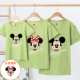 Quần áo mùa hè dành cho cha mẹ-con của Disney năm 2020 mới hợp thời trang cho gia đình ba và bốn Mickey Plus áo phông ngắn tay cho nữ - Trang phục dành cho cha mẹ và con