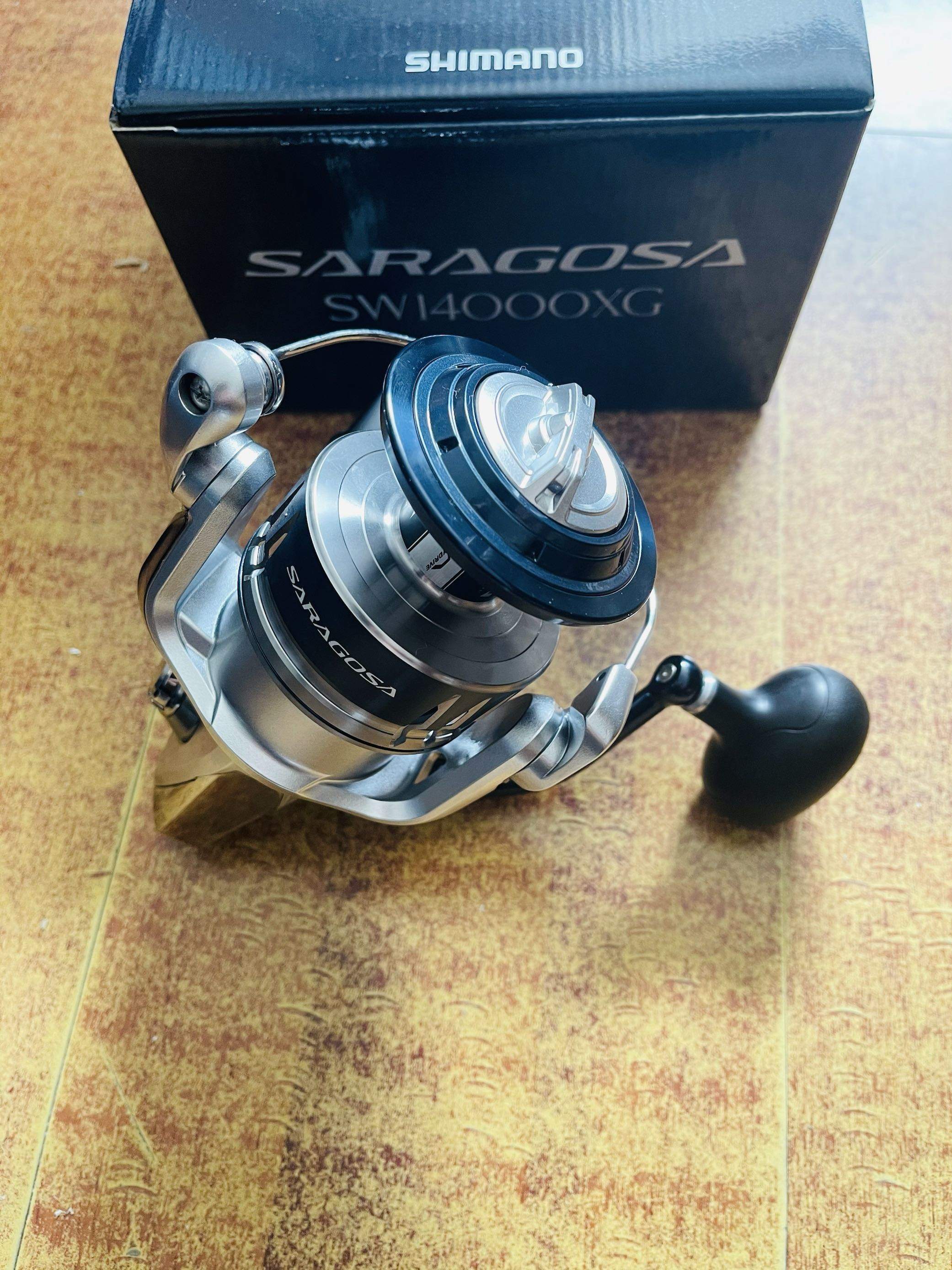 SHIIMANO Jubilee 20 paragraphs SARAGOSA SW 14000XG metal seawater version winder iron plate wheel