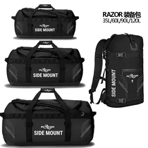Razor Diving Equipment Bag Drysuit Bag Duffel Bag Side Mount Backpack Side Mount