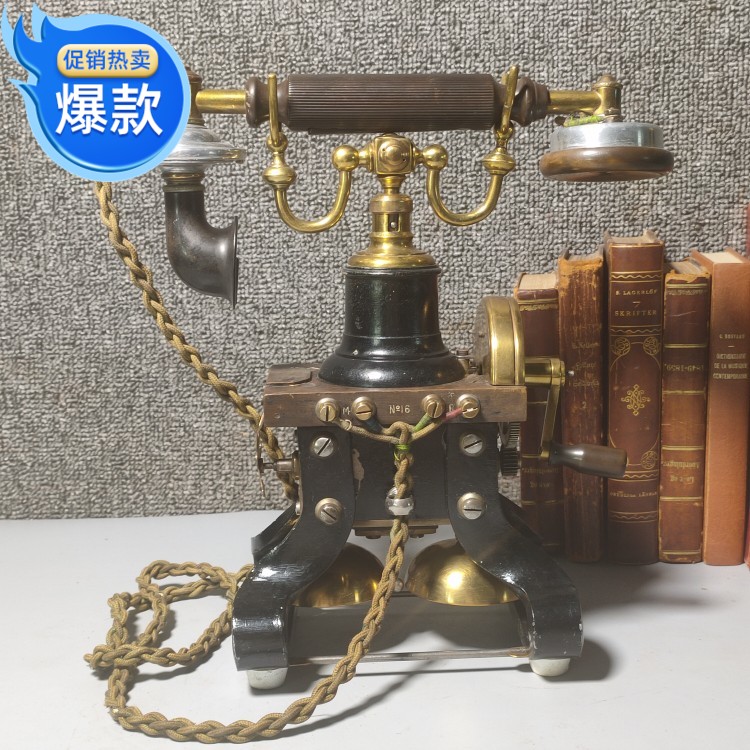 Swedish antique Ericsson Eiffel Tower L M Ericsson1895 original metal hand phone