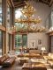 American Country Retro Chandelier Nordic Villa Living Room Yurt Restaurant Cafe Homestay Decoration Antler Chandelier
