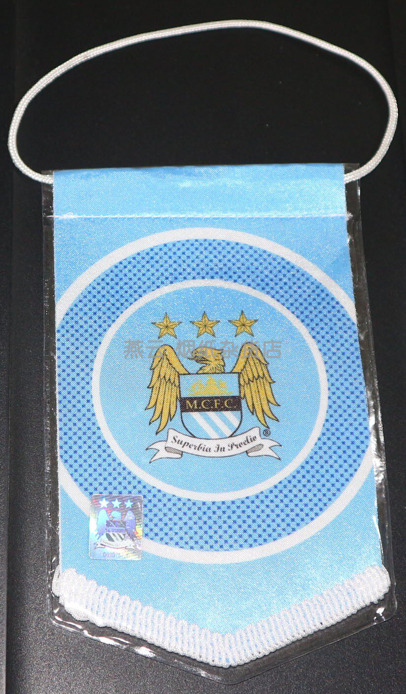 The Premier League's Champions League football club Manchester City Official Emblem Squad Banner Spot Brand New