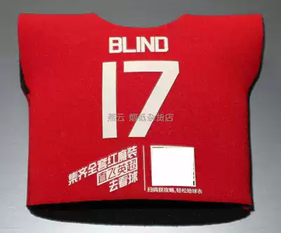 Unification Red Devils Premier League Football Club Manchester United Mini Jersey No. 17 Dutch Blind spot