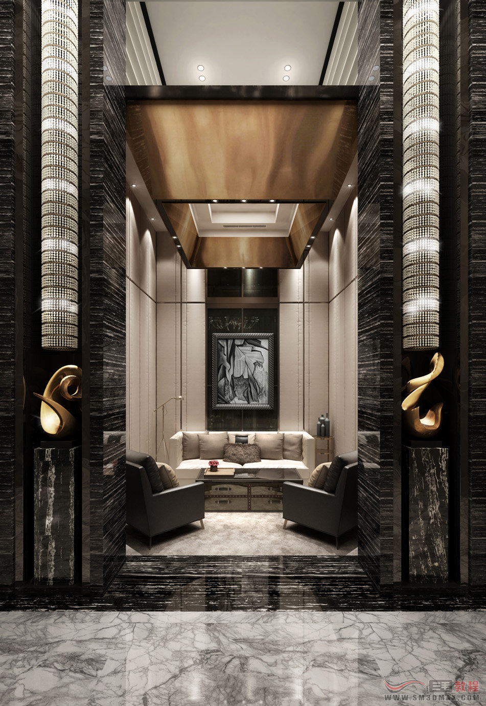 Triple tutorial 3 triple hair design 3DMAX model diagram