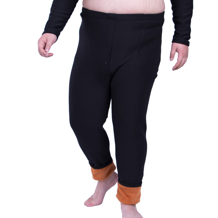 Quần 4 chân 8 mùa thu nam đơn mảnh cộng với quần legging nhung nam cộng với phân bón để tăng mùa đông và trung niên với cashmere để giữ ấm quần legging bé gái