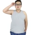 Áo len nam mùa hè cotton rộng kích cỡ áo rộng cộng với phân bón để tăng nam béo người đàn ông béo áo thể dục mồ hôi 7XL áo thể dục chấm com Lót