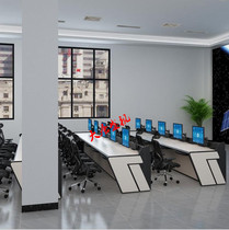 Fujian Monitoring Operation Desk Dispatch Desk Command Desk Workbench Console Curved Desk Hainan Guangxi Non-standard Customization