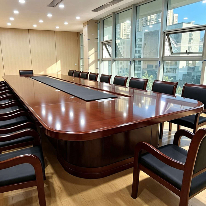 Large Conference Table Long Table Conference Room High-End Office Table Conference Table Oval Training Negotiation Table and Chair Combination