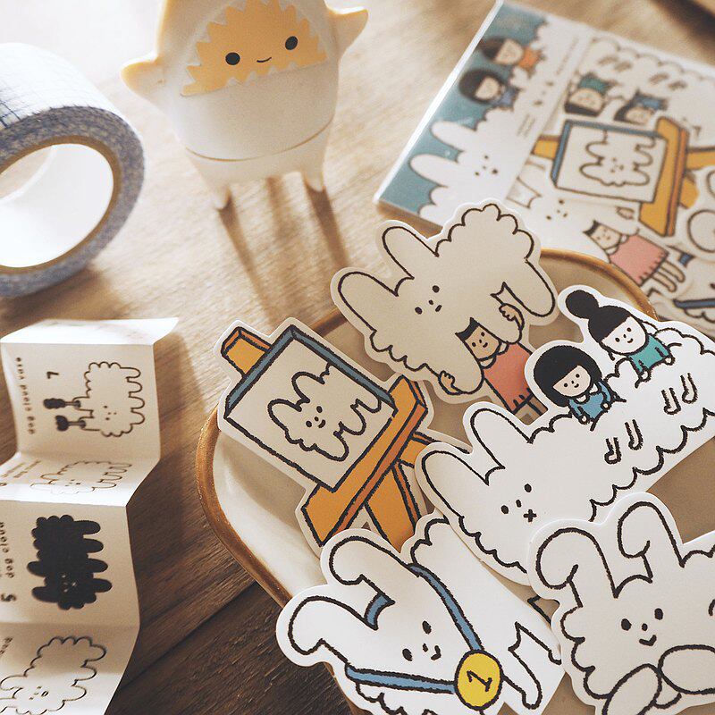 Right Hand Superman New Products Stickers Superman's Life Pooch Cloud Cute Characters Fourth Generation Full Sticker Hand Ledger