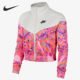 Nike/Nike ຂອງແທ້ summer ໃຫມ່ຂອງແມ່ຍິງຢືນເຖິງຄໍຄໍ knitted ສັ້ນ casual jacket jacket BV2828