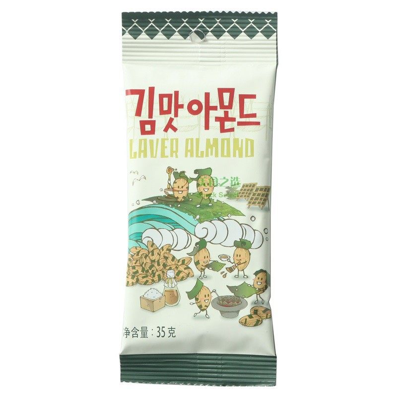 tom‘s barbee seaweed flavor almond badam south korea imported snacks nuts free shipping