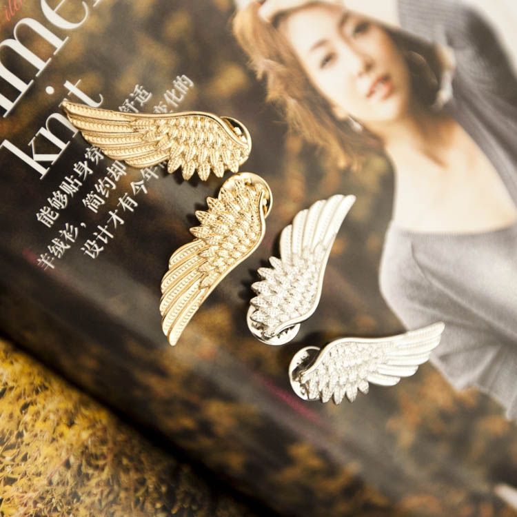 Cặp vợ chồng châu Âu và Mỹ nhỏ trâm cài đầy đủ kim cương vương miện gai ngựa kim nam và phụ nữ phù hợp với nút áo cổ áo trang sức cài áo