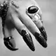 Phiên bản Hàn Quốc của vương miện nạm đinh giả áo giáp móng tay giả bộ móng tay đầy nhẫn giả nhẫn kết hợp với phụ kiện nữ nhẫn nữ đẹp