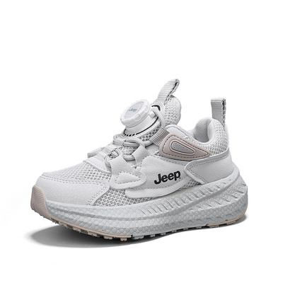 Jeep Children's Lightweight Running Dad Shoes Spring and Summer Girls' Outdoor Hiking Shoes Soft-Soled Breathable Sports Shoes Boys — 4