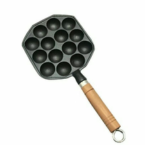  Uncoated cast iron pot octopus meatball machine tool baking tray Household burning quail egg mold Commercial stall machine