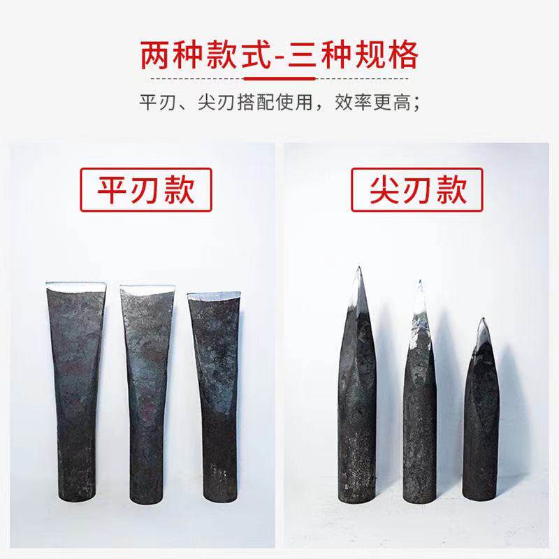 Full steel Firewood God Ware Outdoor Forge of Large Number of Firewood Sharp Pure Steel Split Manual Open Blade Axe Home Stump Tool