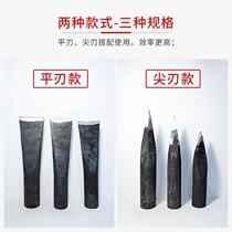  All-steel firewood chopping artifact Outdoor forging large firewood tip Pure steel split manual blade axe household pile chopping tool
