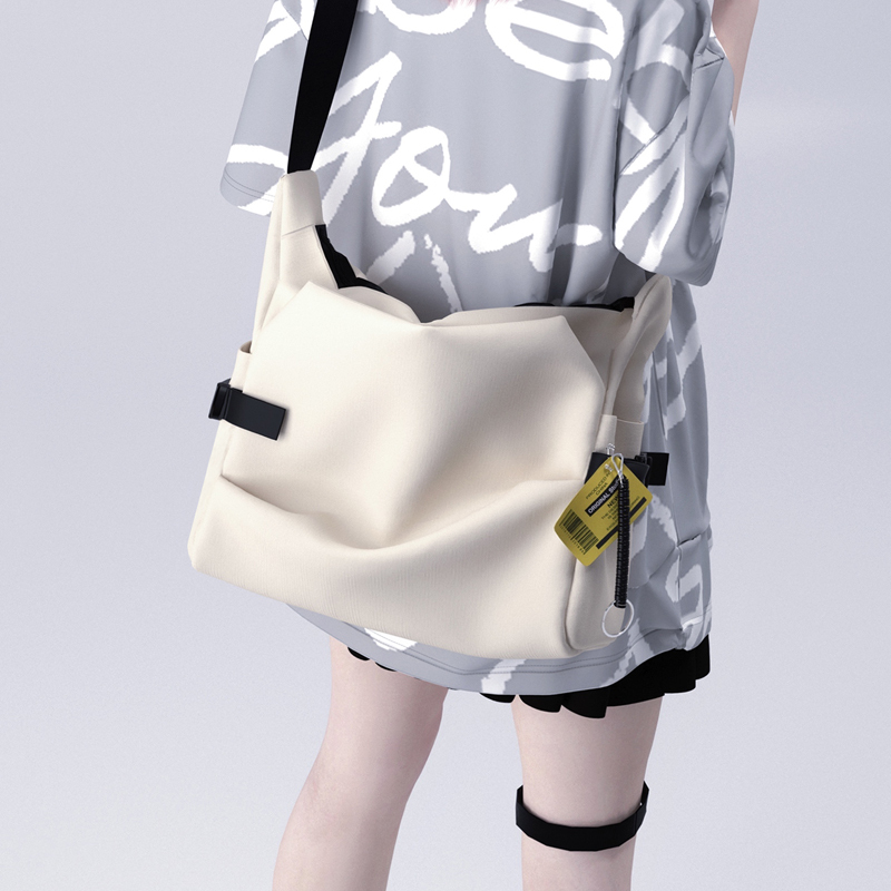 Yonaiga+ Original Versatile 2022 New Single-Shoulder Backpack Student Japanese-Style Canvas Crossbody Bag Sports Style Unisex Yonaiga+ Original Versatile 2022 New Single-Shoulder Backpack Student Japanese-Style Canvas Crossbody Bag Sports Style Unisex
