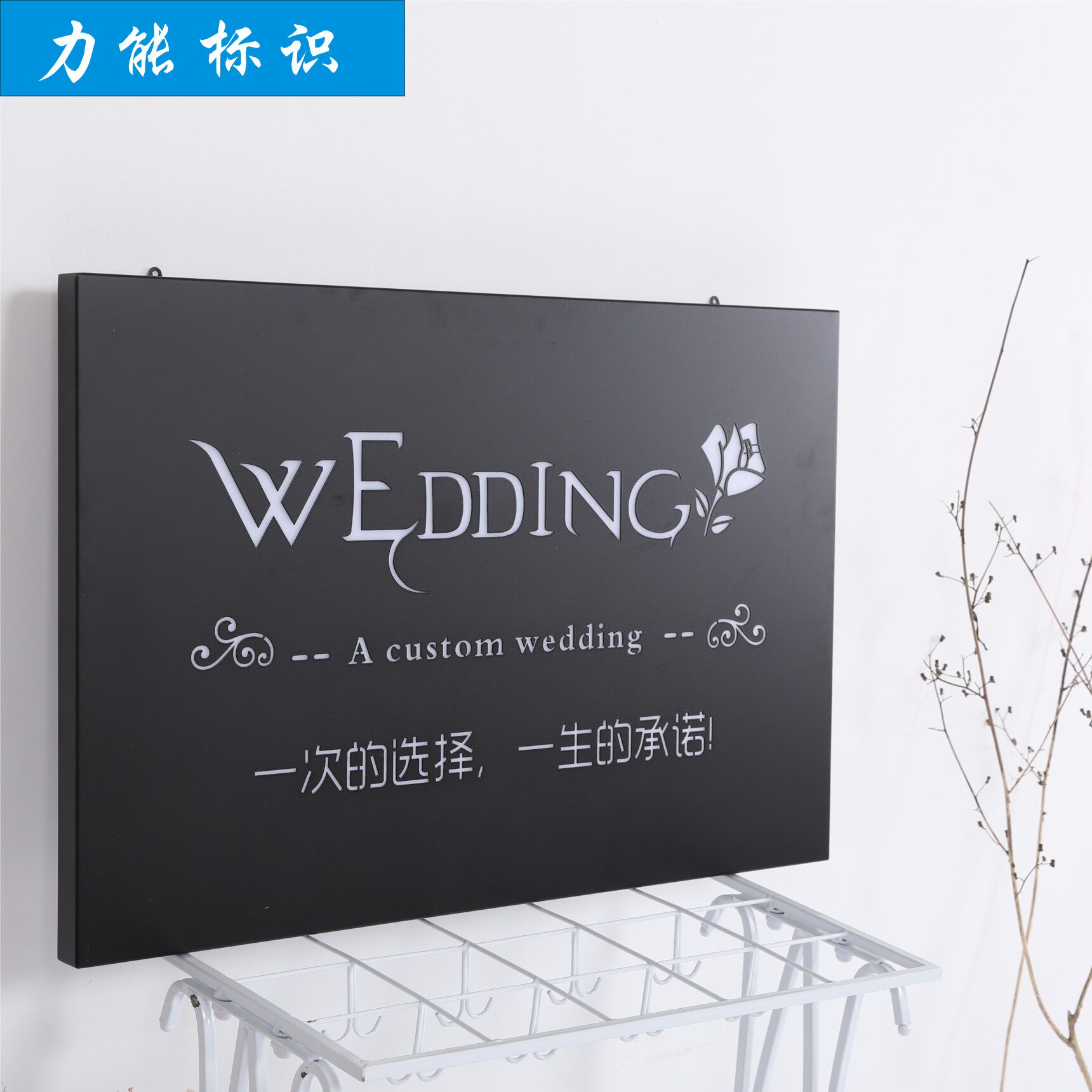 Creative rusty light box door signboard custom made old antique light box Rusty Wrought iron word hollow light box