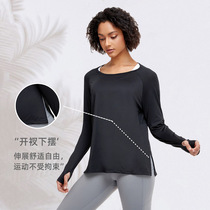 T-shirt long-sleeved running womens new autumn and winter loose fitness quick-drying top sports yoga wear large size