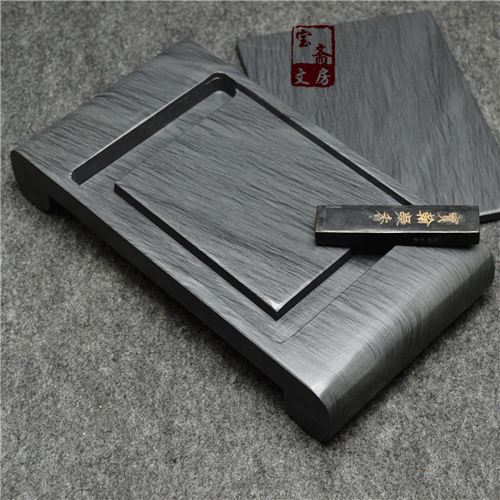 11-inch Practical Table Stone Ink-ink Ink Natural Ink Stone Large Number 11 Inch Practical Table Ink Stone ink Stone Ink room Four Treasure Students Ink Stone