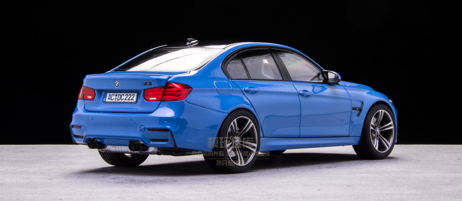 1: 18 NOREV BMW M3 F80 Abu Dhabi Blue coupe alloy car model