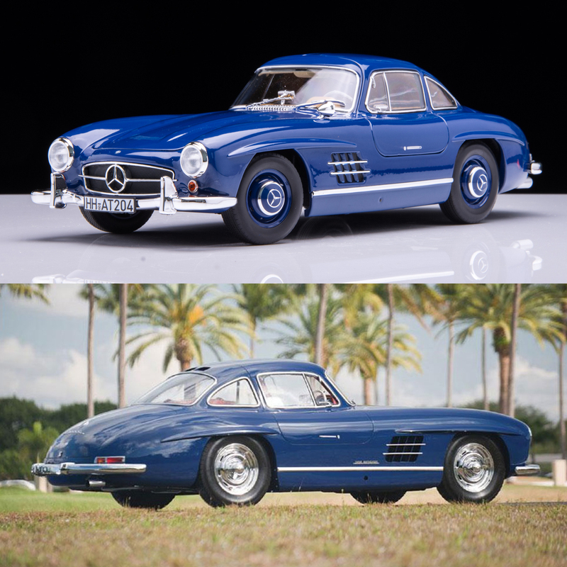 1:18 Norev Mercedes-Benz 300Sl 1954 Gullwing Sports Car Alloy Car Model