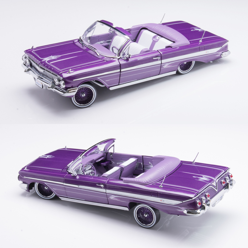 1:18 Sun Star Chevrolet Impala Lowrider 1961 Alloy Car Model