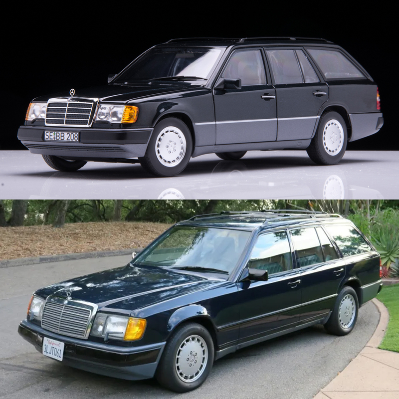 1:18 Norev Mercedes-Benz S124 300D T-Modell 1990 Wagon Alloy Car Model