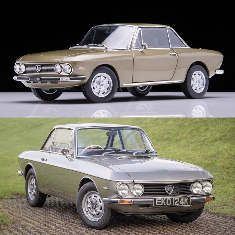 1:18 Norev Lancia ‌ Lancia Fulvia 1971 Sedan Alloy Car Model