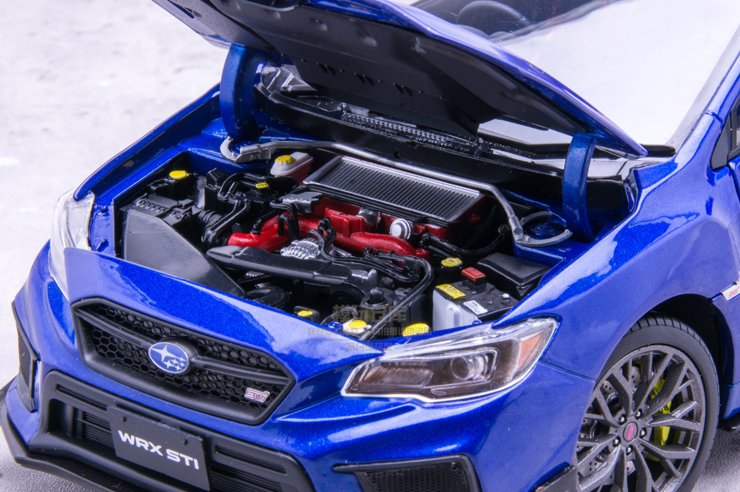 1: 18 Sun Star Subaru Leopard WRX sti 2018 Blue Sports Car Alloy
