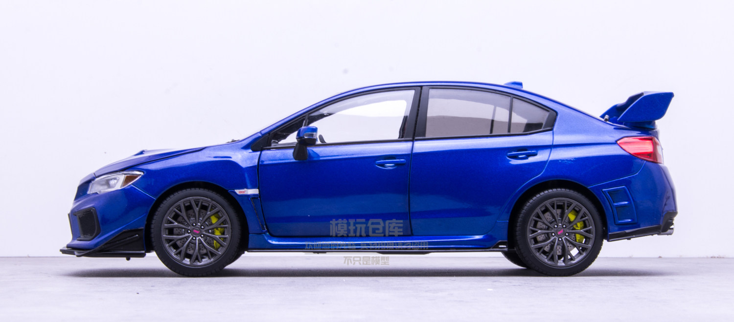 1: 18 Sun Star Subaru Leopard WRX sti 2018 Blue Sports Car Alloy