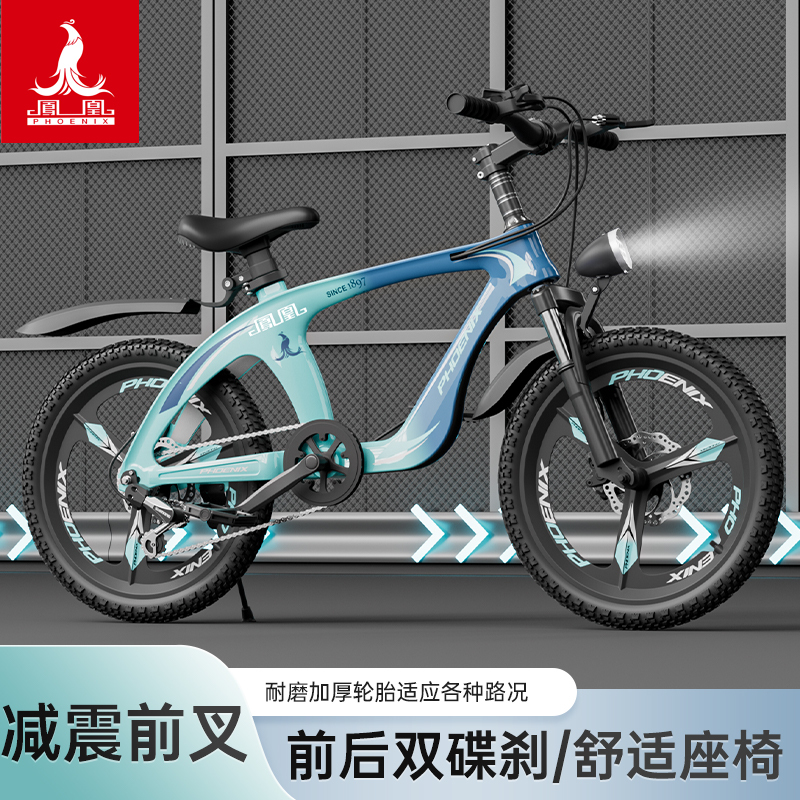 Phoenix Magnesium Alloy Kidsren's Bicycle for Older Kidsren Aged 8-10-14 Years Old, Boys and Girls, 18/ 22inch Primary School Students Mountain Bike