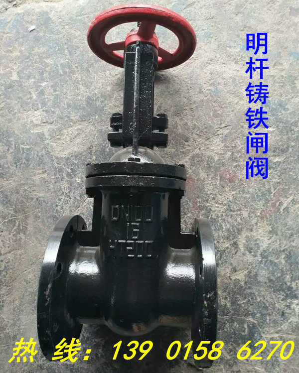 Z41T Z41T W-10 low pressure cast iron bright rod flange gate valve DN50 65 80100125150200250