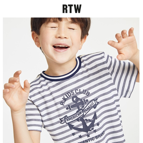 RTW children's clothing 2021 boy 120cmt shirt  绦湫 绦湫 绦湫 绦湫 r r summer cotton cotton string