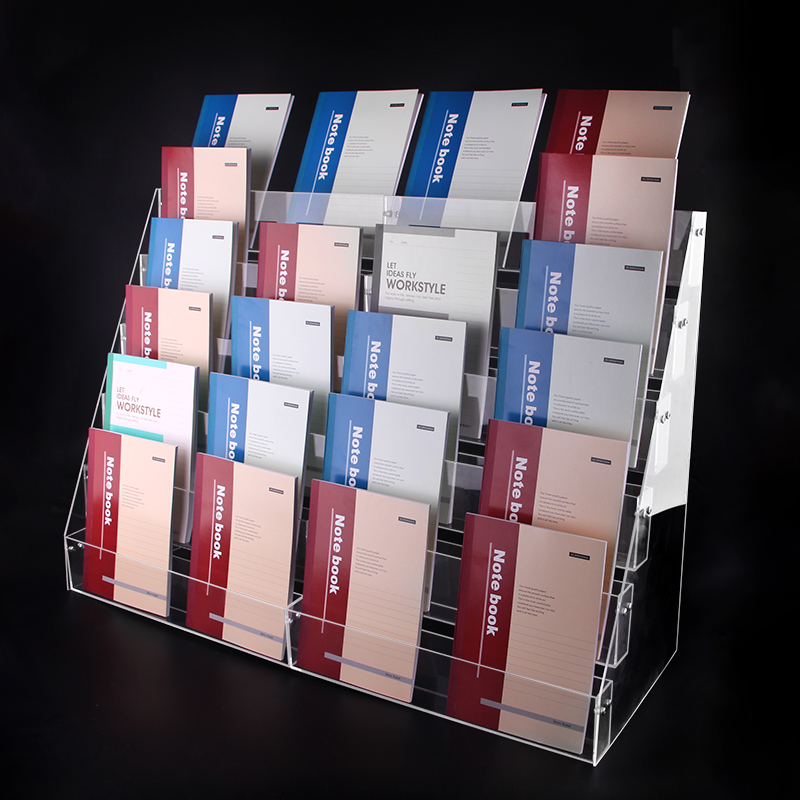 Acrylic Book Shelf Book Rack Hand Ledger Display Rack Ladder Supermarket Stationery Shop Benbrochure Shelf Pen Shelf