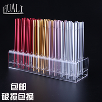 Stationery store acrylic display nail pen holder desktop storage box cosmetic rack eyebrow pencil lipstick rack