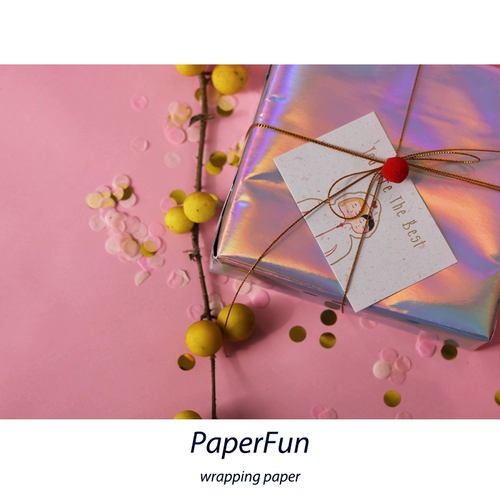 PaperFun Радужная упаковка, лента, комплект