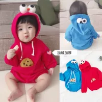 012 tuổi Quần áo mùa thu và mùa đông jumpsuit áo khoác 369 tháng quần áo trẻ em nữ và nhung romper túi dày quần áo rắm bộ áo liền quần dài tay cao cấp cho bé sơ sinh