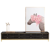 Легкий роскошный золотой кофейный столик телевизионный шкаф