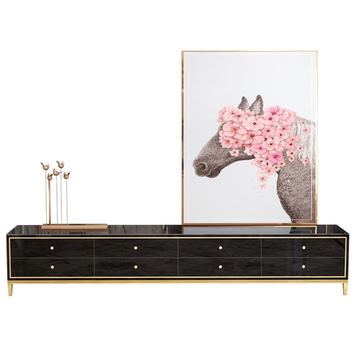 Легкий роскошный золотой кофейный столик телевизионный шкаф