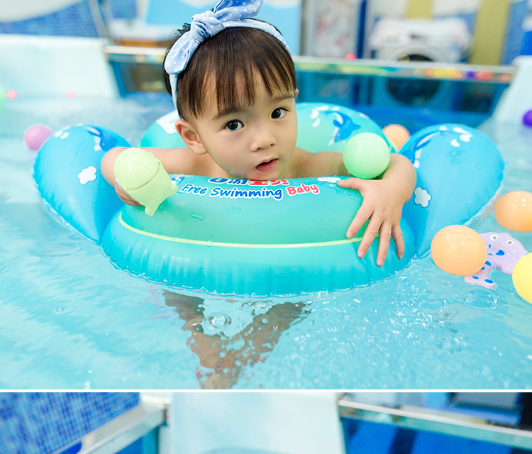 Vòng bơi cho bé, thắt lưng, trẻ sơ sinh, nách, vòng bơi cho bé, bể bơi chống rollover, 6 tháng - 3 tuổi - Cao su nổi phao chống lật