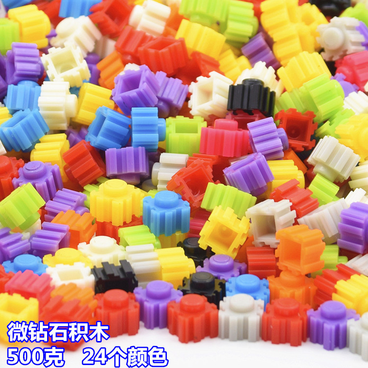 New Four-sided Insert Intelligence DIY Diamond Miniature Tandem Building Blocks Bulk 2600 Toys