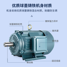 Двигатель 三相电机y100l2-4 3kw/1.5/2.2/100l1-4 2.2kw全铜电动机马达380v